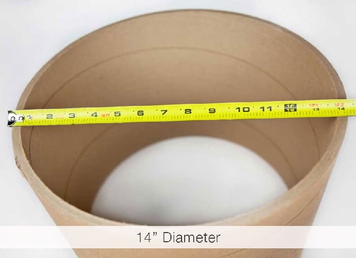 Large Diameter cardboard